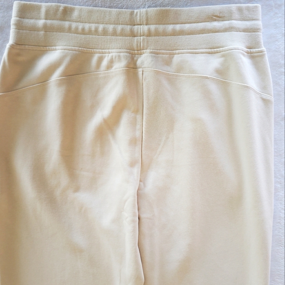 LAUREN RALPH LAUREN Classic French Terry Cream Jogger Pant--L - Picture 12 of 16